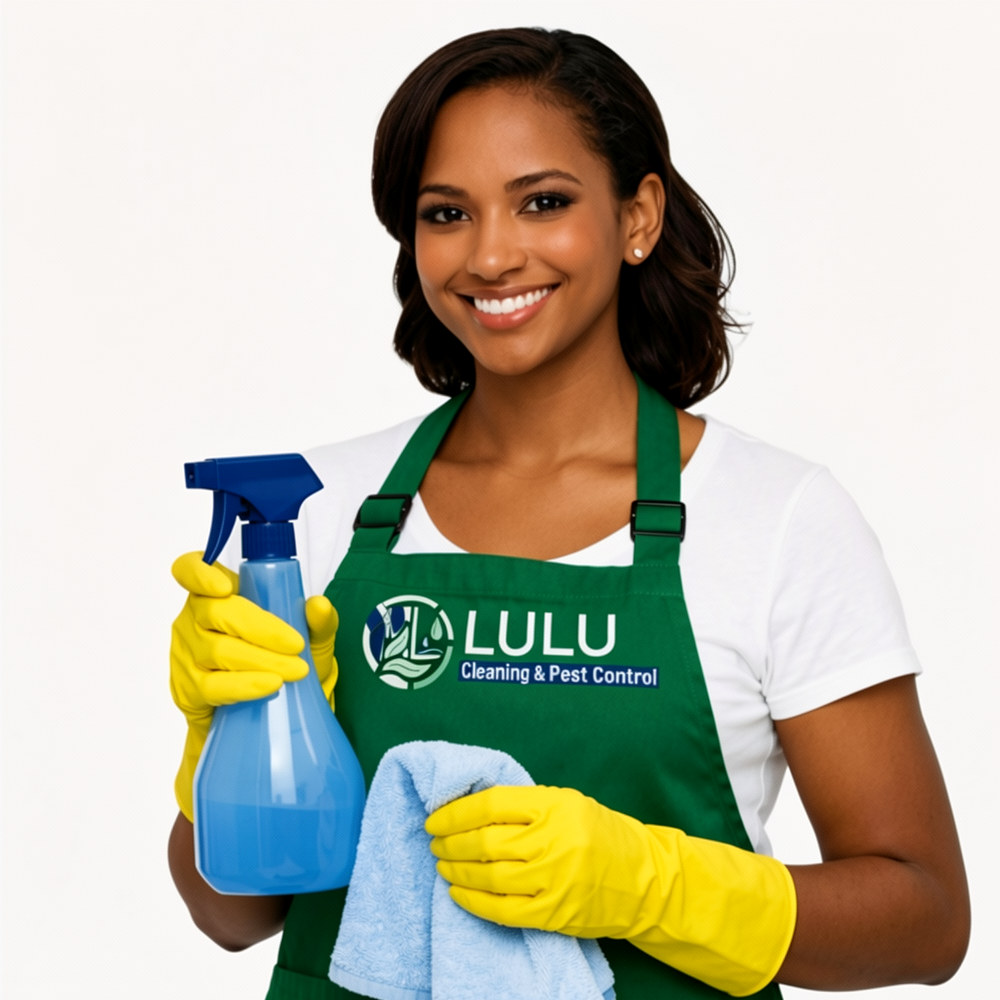 lulu cleaning pest control company female technician